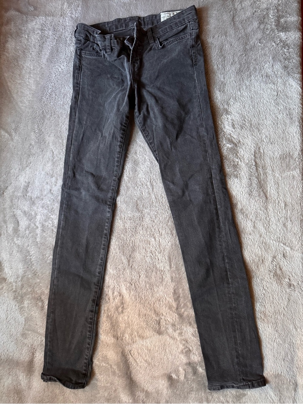 AllSaints Women's Charcoal Black Skinny Jeans